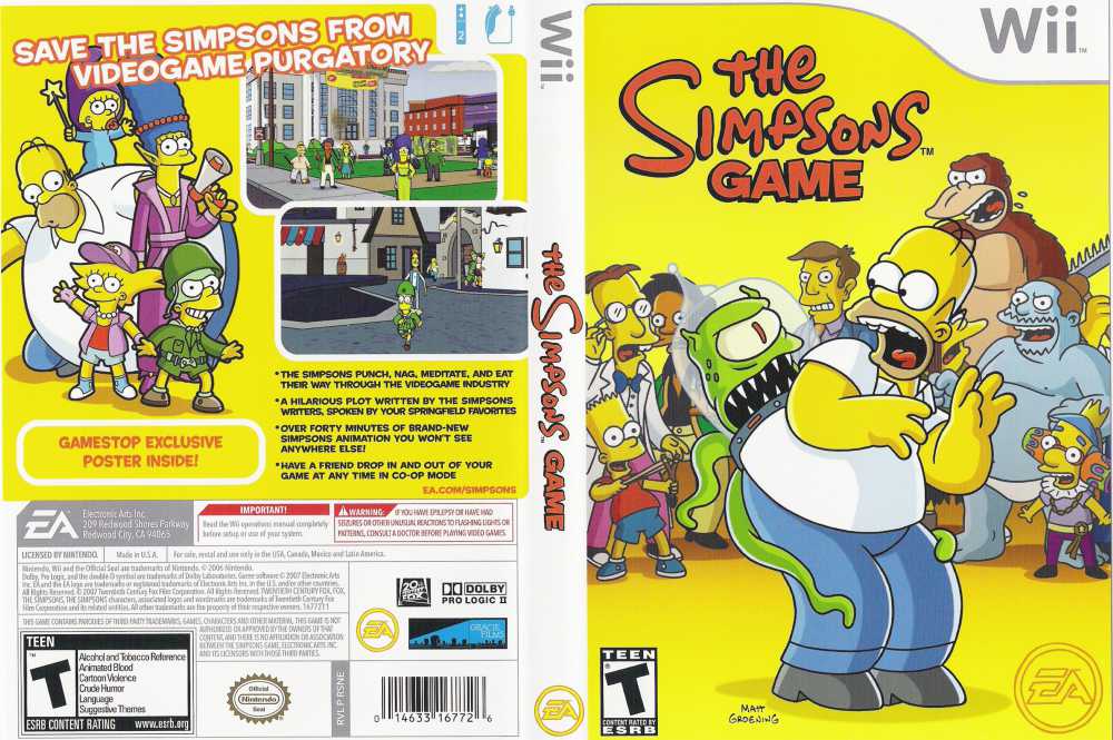 The Simpsons Game Download WII GAMES GHOSTBUSTERS THE SIMPSONS