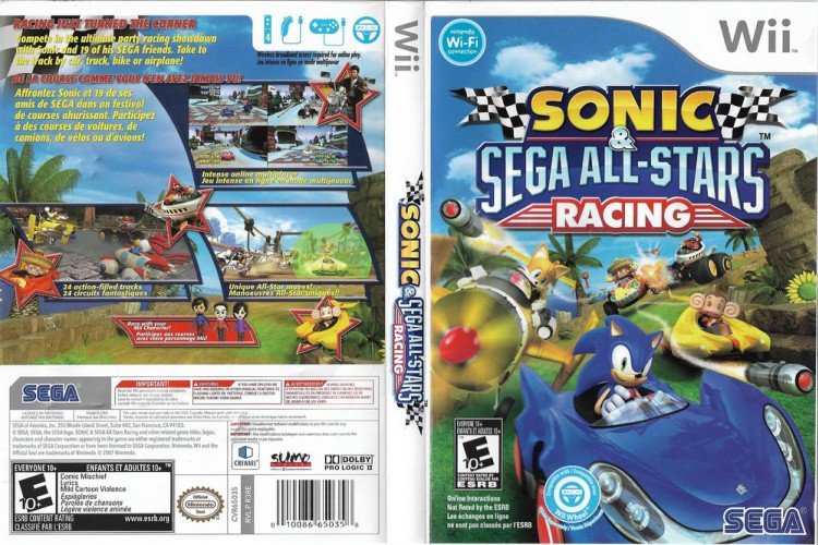 Sonic & Sega All-Stars Racing - Wii | VideoGameX