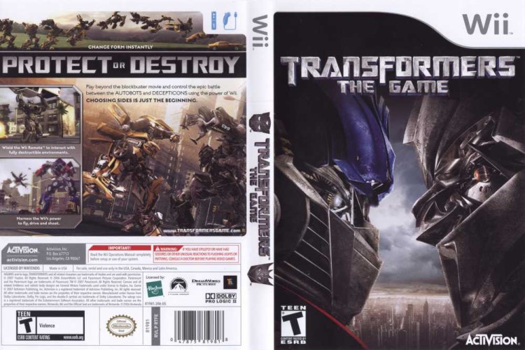 Transformers: The Game - Wii | VideoGameX