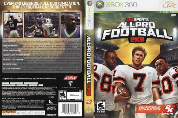 All-Pro Football 2K8 - Xbox 360 | VideoGameX