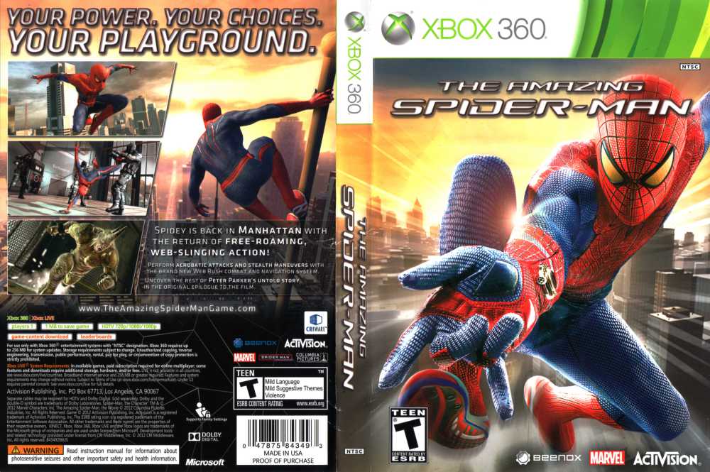 The Amazing Spider Man Xbox 360, Jogo de Videogame Usado 92555098