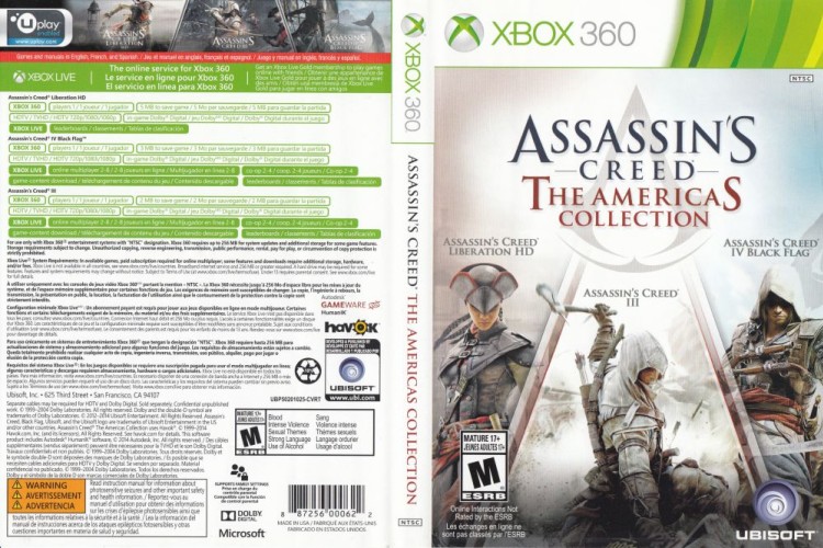 Assassin's Creed: Americas Collection - Xbox 360 | VideoGameX