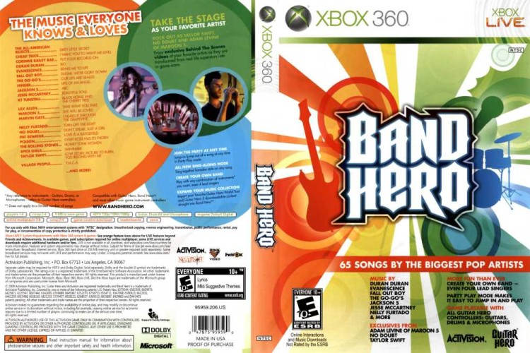 Band Hero - Xbox 360 | VideoGameX