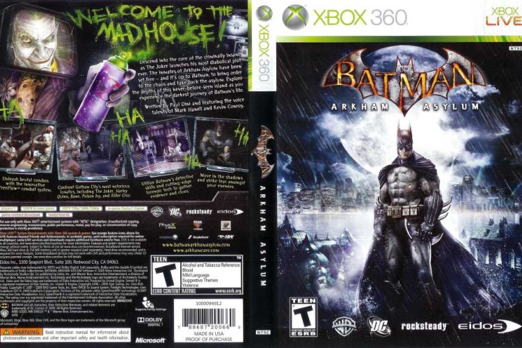 Batman: Arkham Asylum - Xbox 360 | VideoGameX