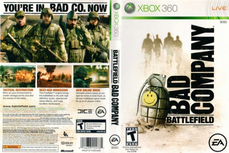 Battlefield: Bad Company - Xbox 360 | VideoGameX