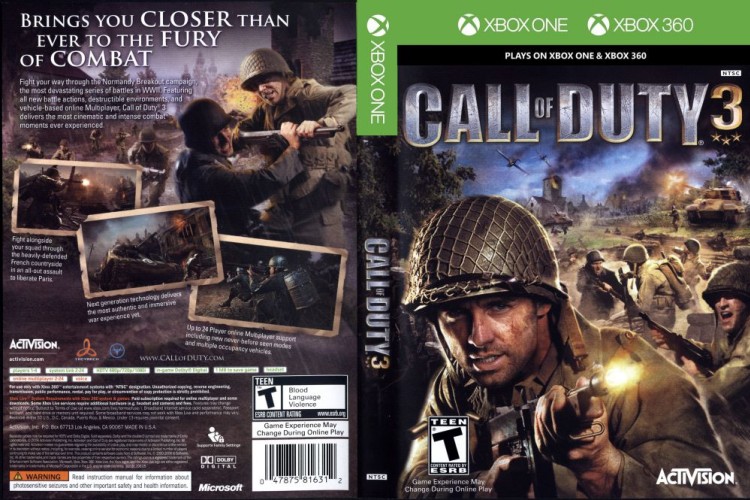 Call of Duty 3 [BC] - Xbox 360 | VideoGameX