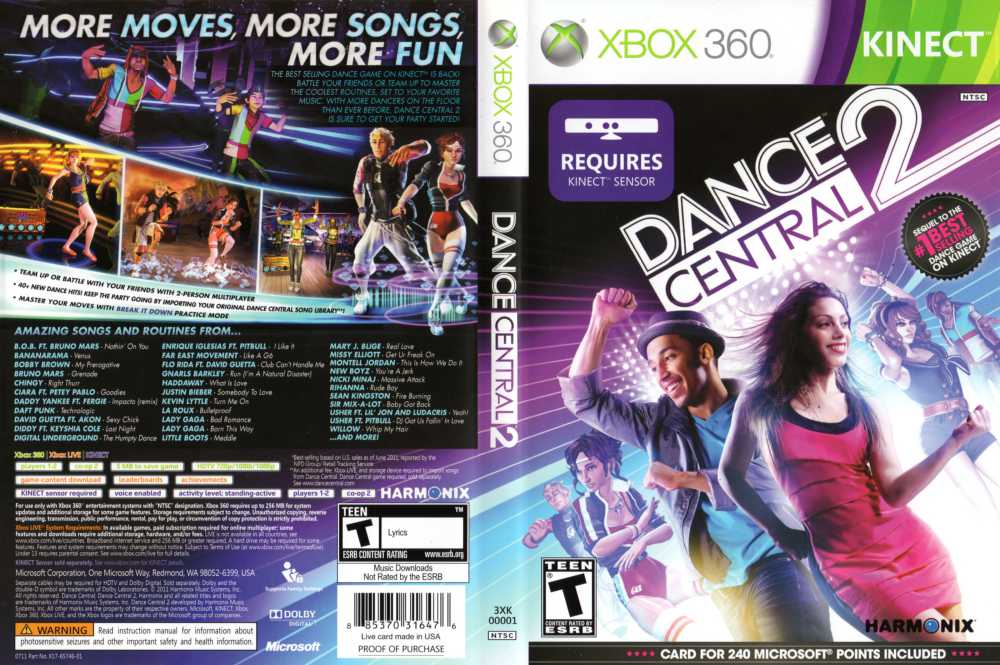 Jogo Dance Central 2 - Xbox 360