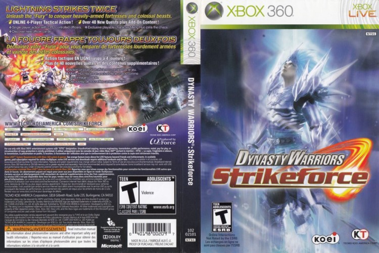 Dynasty Warriors: Strikeforce - Xbox 360 | VideoGameX