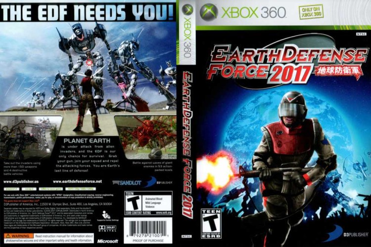 Earth Defense Force 2017 - Xbox 360 | VideoGameX