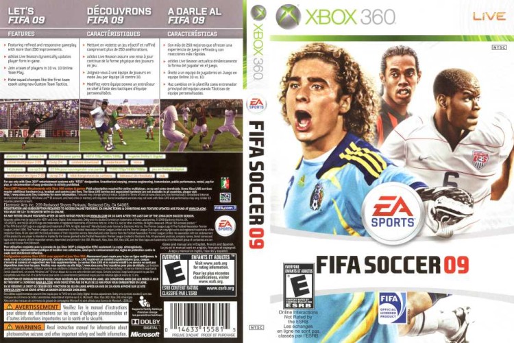 FIFA Soccer 09 - Xbox 360 | VideoGameX