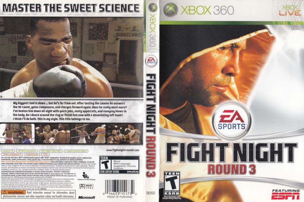 Rounds xbox. Fight Night Round 3 Xbox 360. Обложка Fight Night 3 для Xbox 360. Fight Night Round 3. Fight Night Champion Xbox 360 обложка.