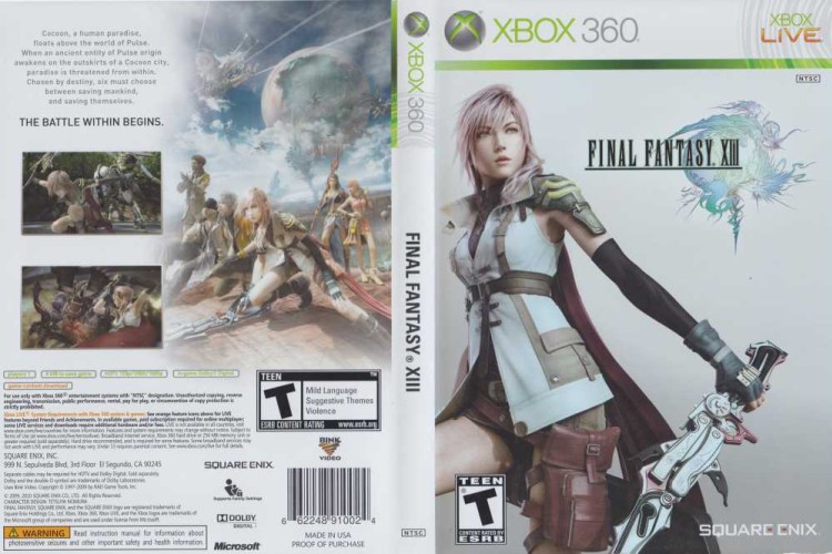 Final Fantasy XIII - Xbox 360 | VideoGameX