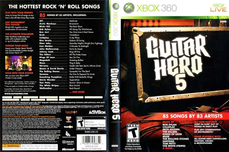 Guitar Hero 5 - Xbox 360 | VideoGameX