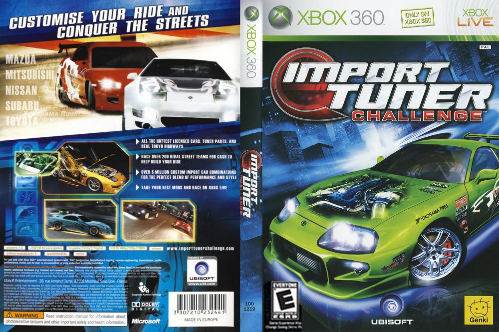 Import Tuner Challenge Xbox 360 VideoGameX