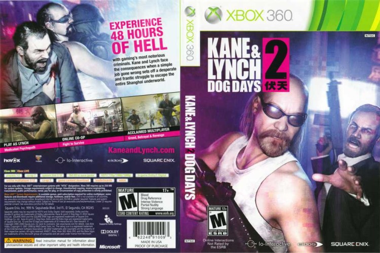 Kane & Lynch 2: Dog Days [BC] - Xbox 360 | VideoGameX