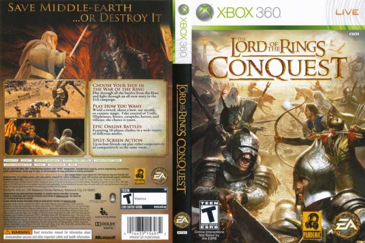 Lord of the Rings, The: Conquest - Xbox 360 | VideoGameX