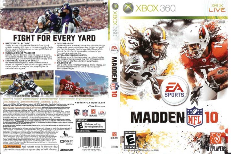 Madden NFL 10 - Xbox 360 | VideoGameX