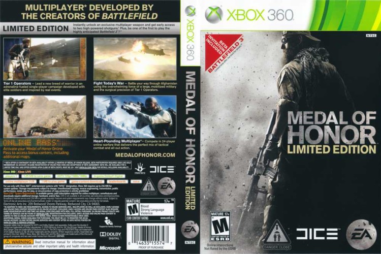 Medal of Honor [Limited Edition] - Xbox 360 | VideoGameX