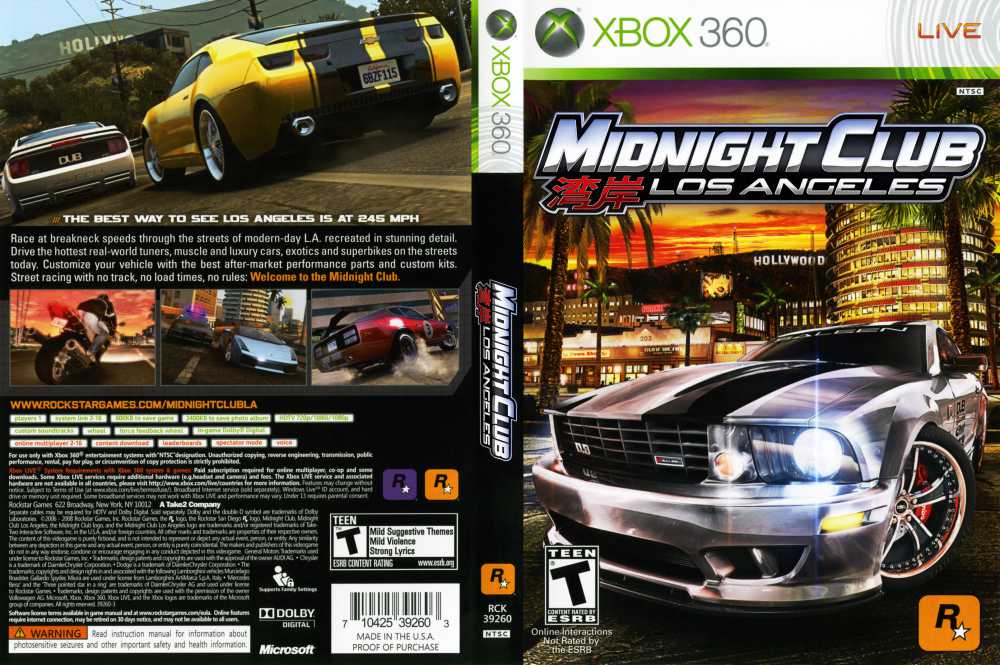 midnight club for xbox one
