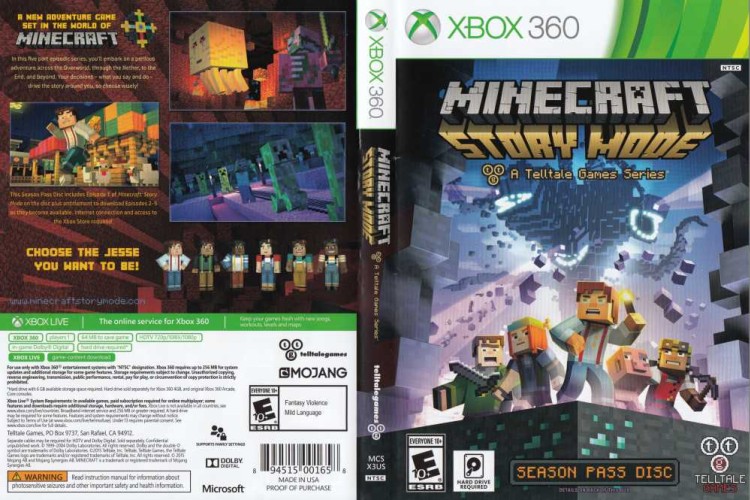 Minecraft: Story Mode - Season Pass Disc - Xbox 360 | VideoGameX