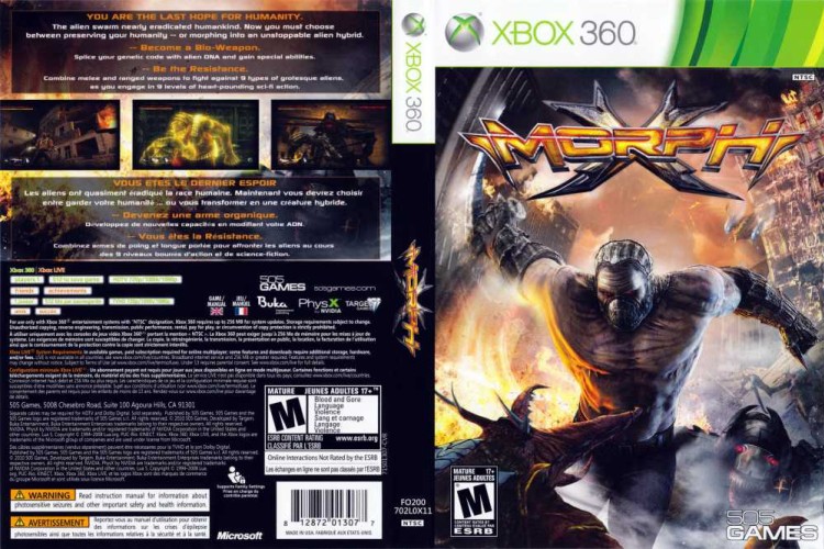 MorphX - Xbox 360 | VideoGameX