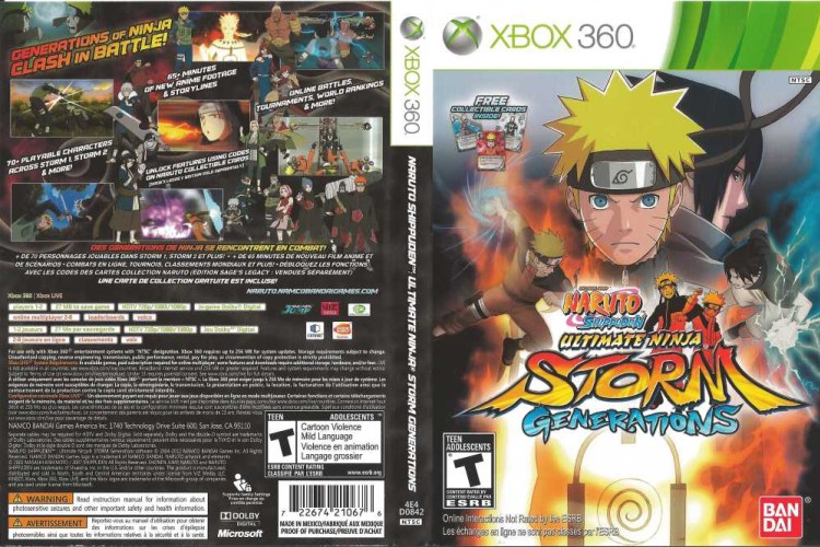 Naruto Shippuden: Ultimate Ninja Storm Generations  - Xbox 360 | VideoGameX