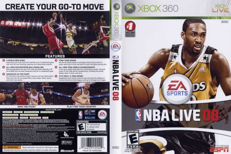 NBA Live 08 - Xbox 360 | VideoGameX