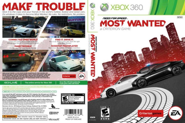 Need for Speed: Most Wanted: A Criterion Game - Xbox 360 | VideoGameX