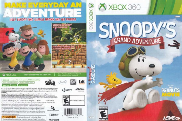 Snoopy's Grand Adventure, Peanuts Movie - Xbox 360 | VideoGameX