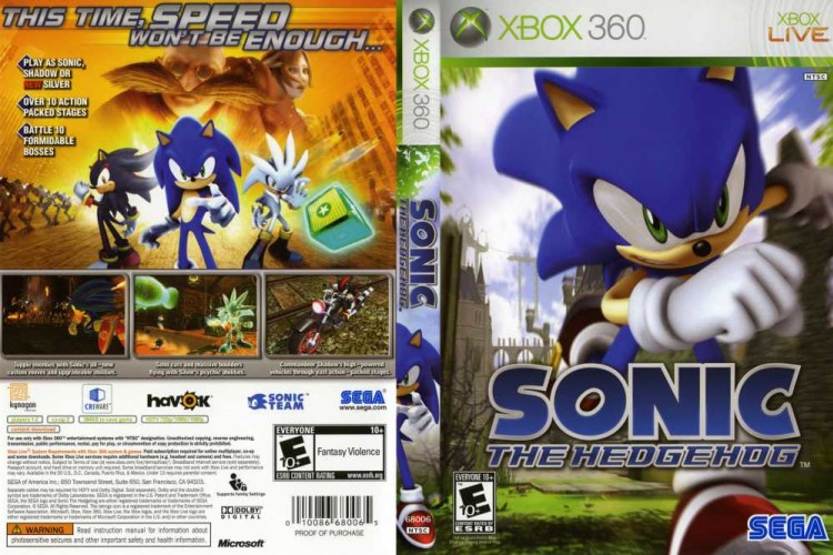 Sonic the Hedgehog - Xbox 360 | VideoGameX