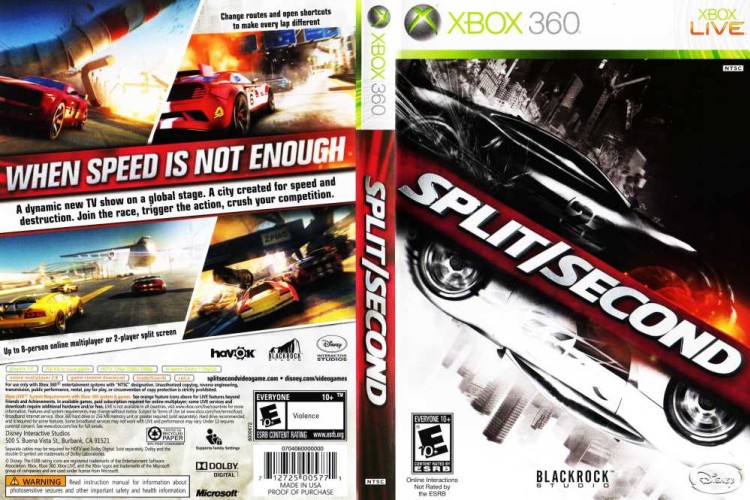 Split/Second - Xbox 360 | VideoGameX