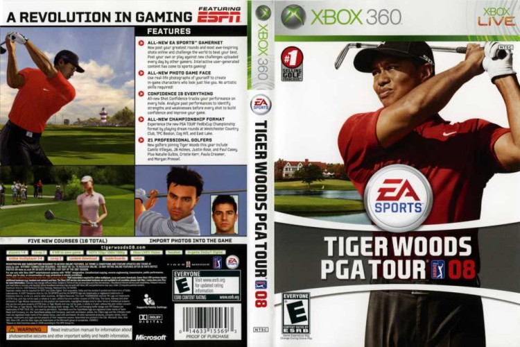Tiger Woods PGA Tour 08 - Xbox 360 | VideoGameX