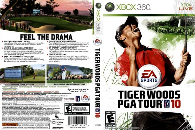 Tiger Woods PGA Tour 10 - Xbox 360 | VideoGameX