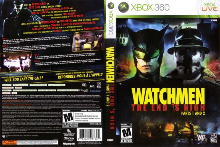 Watchmen: The End is Nigh Part 1 & 2 - Xbox 360 | VideoGameX