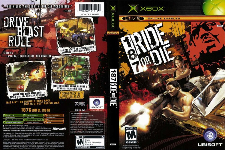 187 Ride or Die - Xbox Original | VideoGameX