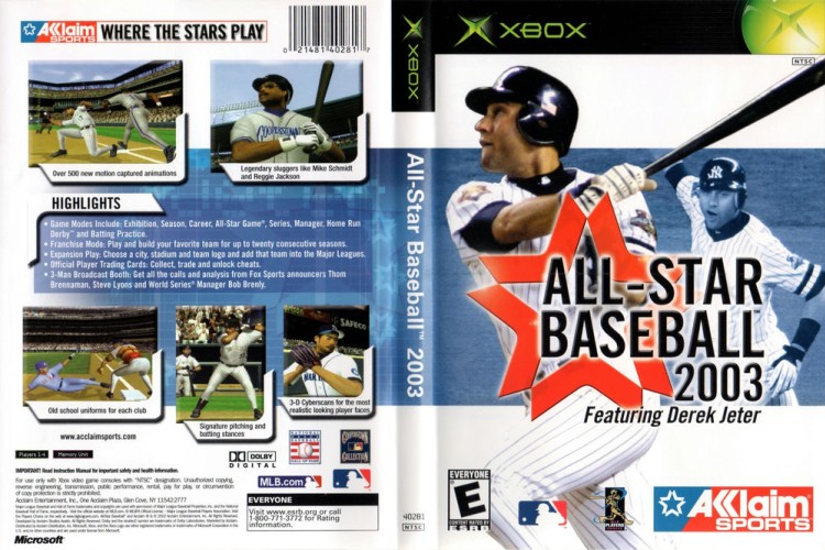 All-Star Baseball 2003 [BC] - Xbox Original | VideoGameX