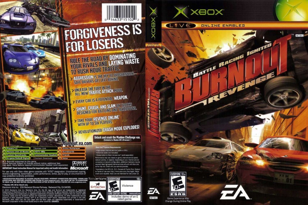  Burnout Revenge - Xbox 360 : Video Games