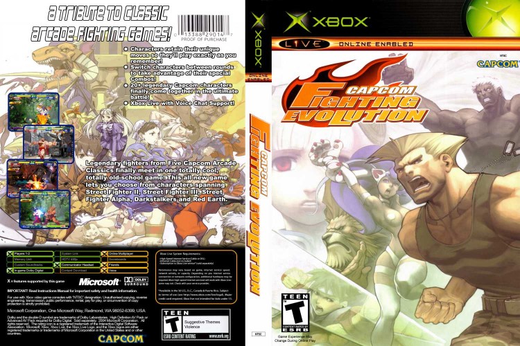 Capcom Fighting Evolution - Xbox Original | VideoGameX