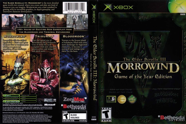 Elder Scrolls III, The: Morrowind [Game of the Year Edition] [BC] - Xbox Original | VideoGameX