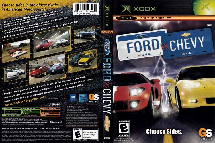Ford vs. Chevy - Xbox Original | VideoGameX