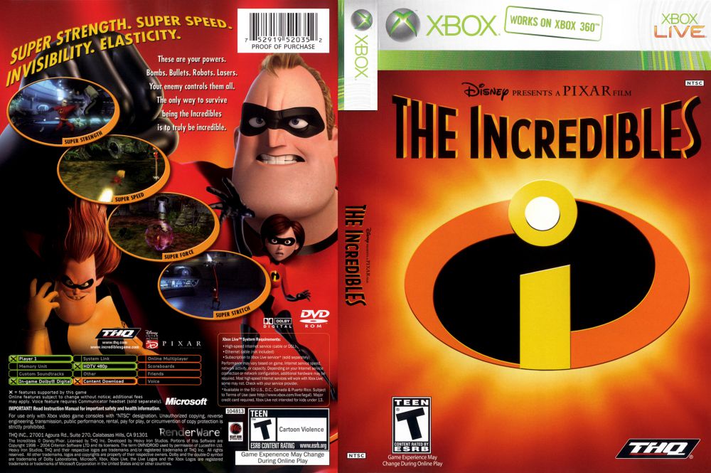 the incredibles xbox 360
