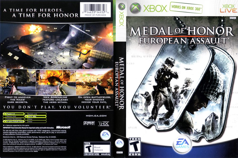 Medal of honor xbox 360. Medal of Honor: European Assault. Medal of Honor European Assault ps2. Medal of Honor - European Assault (USA)ps2 Cover.