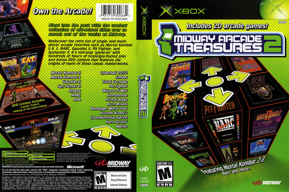 Amazon.com: Midway Arcade Treasures 1, 2, & 3 - PlayStation