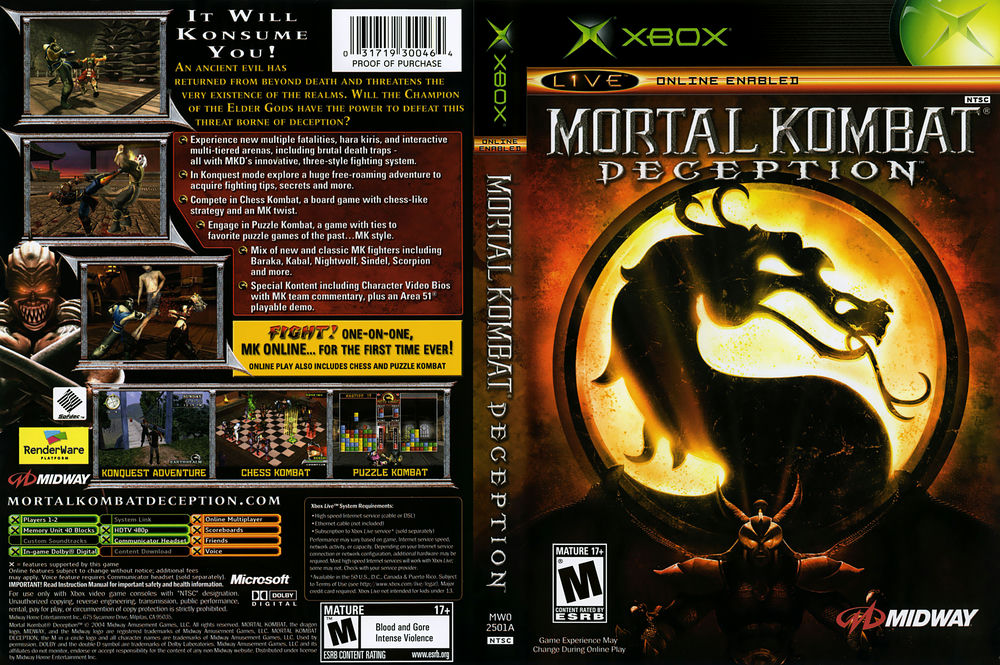 Mortal Kombat Deception - Xbox