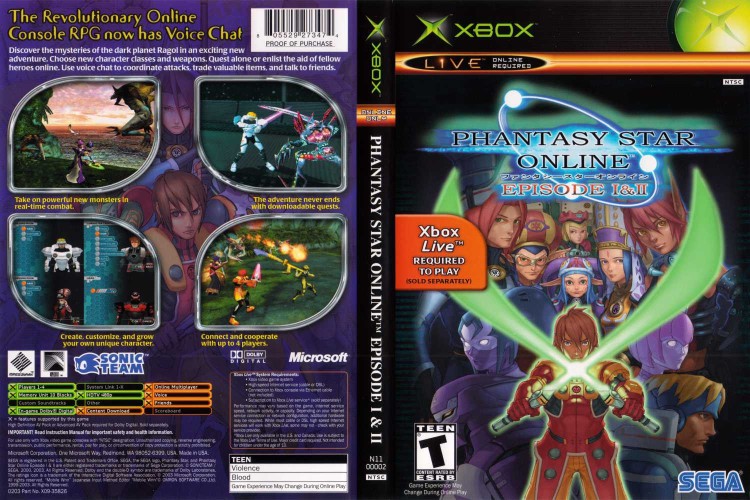 Phantasy Star Online Episode I & II - Xbox Original | VideoGameX
