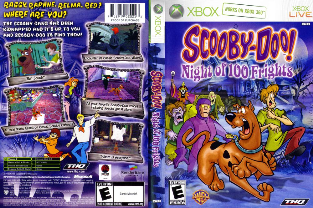 scooby doo xbox 360