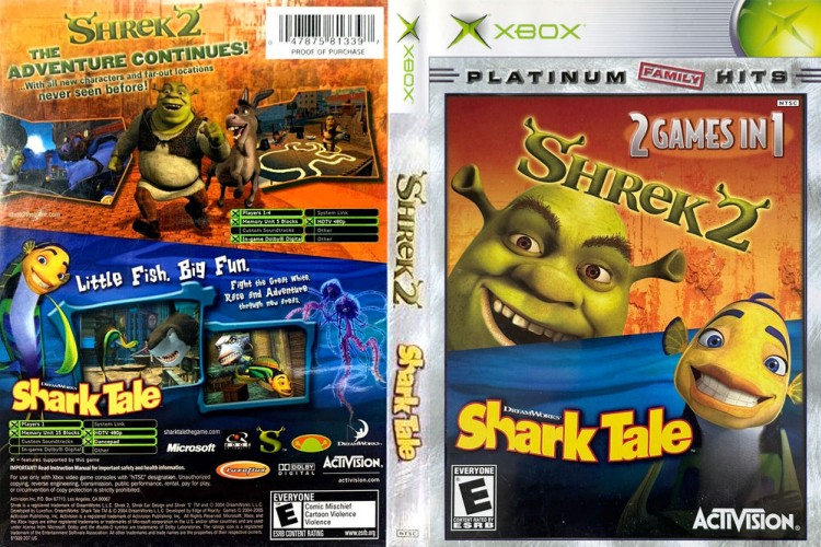 Shrek 2 / Shark Tale [Platinum Family Hits] - Xbox Original | VideoGameX