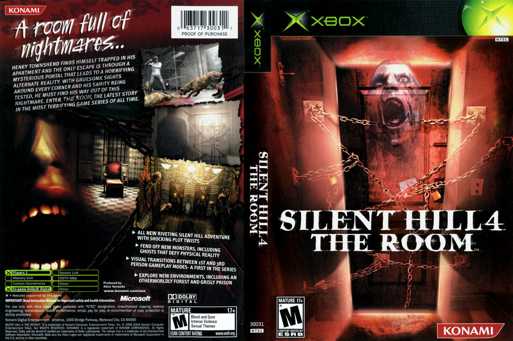 Amazon.com: Silent Hill 4 The Room - Xbox (Renewed) : Video