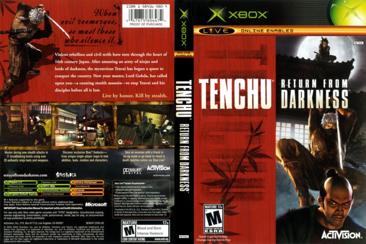Tenchu: Return From Darkness - Xbox Original | VideoGameX