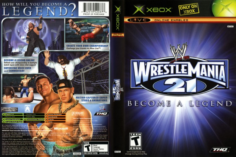 WWE WrestleMania 21: Become a Legend - Xbox Original | VideoGameX
